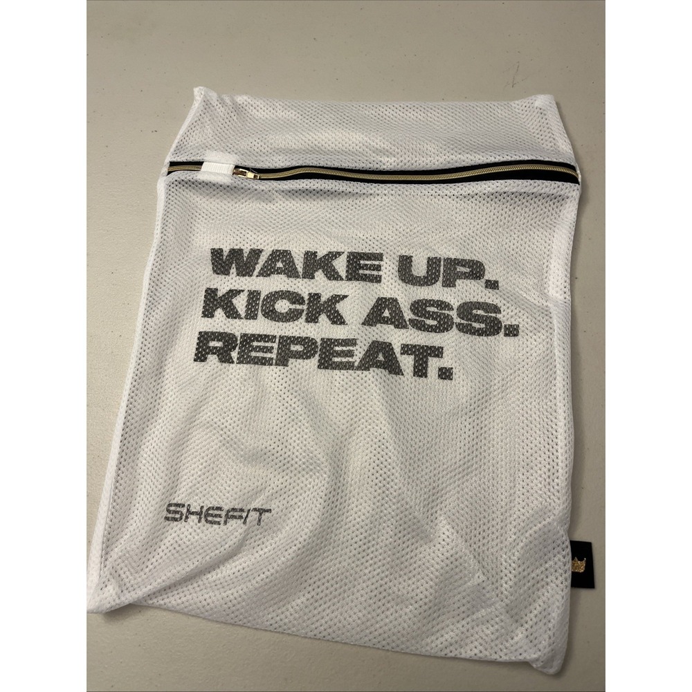 SheFit Ultimate Sports Bra Laundry Bag Mesh New - No Bra Black & White